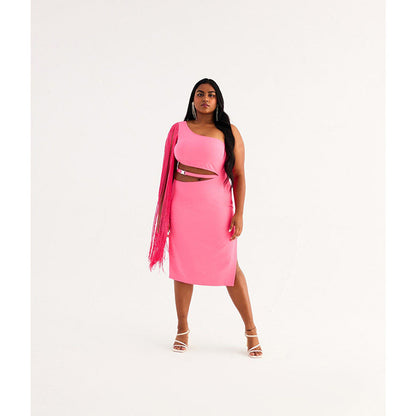 TISHARTH BY SHIVANI Waist Cutout Dress