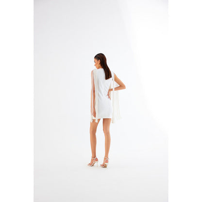 TISHARTH BY SHIVANI Mini Fringe Dress