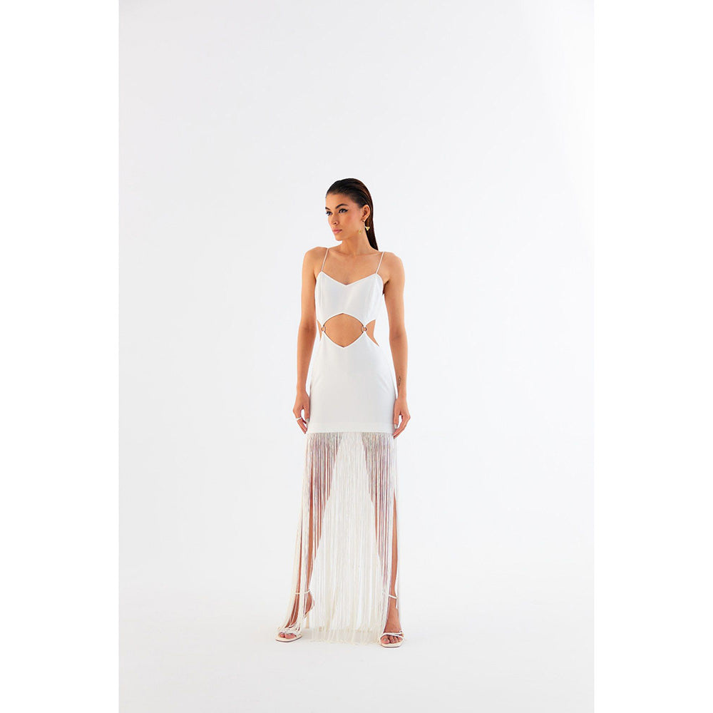 TISHARTH BY SHIVANI Mini Fringe Dress