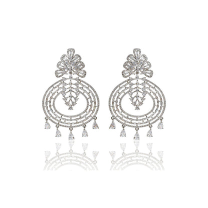 TIZORA Baguette Studded Chandbalis