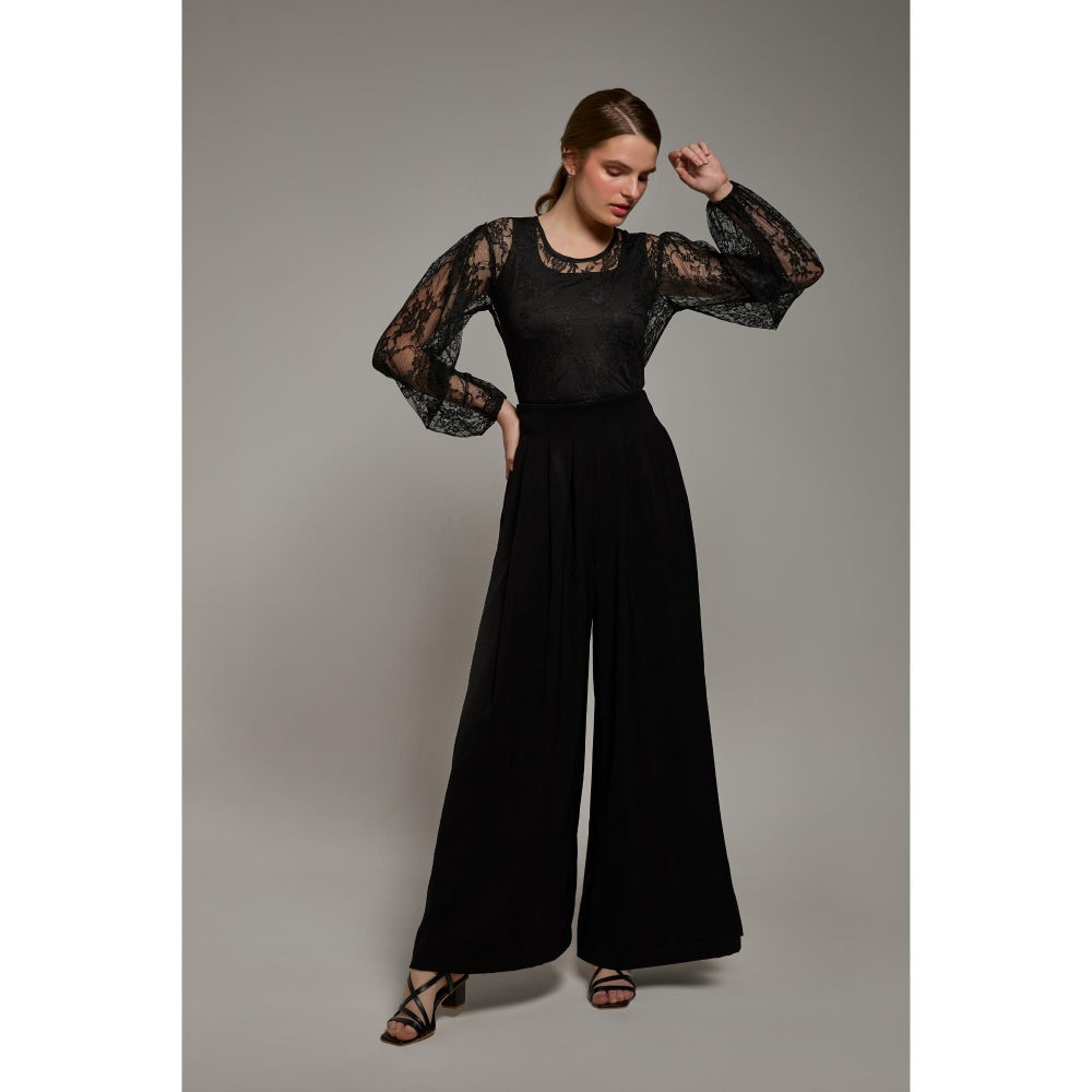 Torsha Dark Empress Black Lace Top