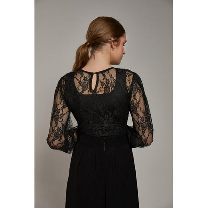 Torsha Dark Empress Black Lace Top