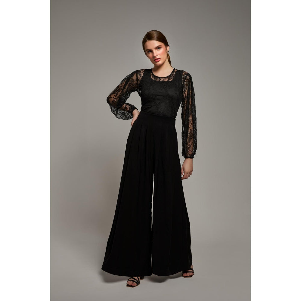 Torsha Dark Empress Black Lace Top