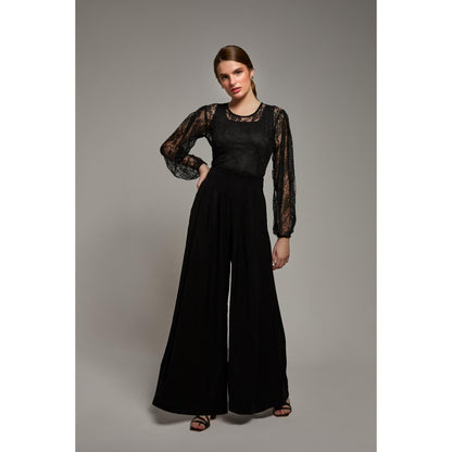 Torsha Dark Empress Black Lace Top