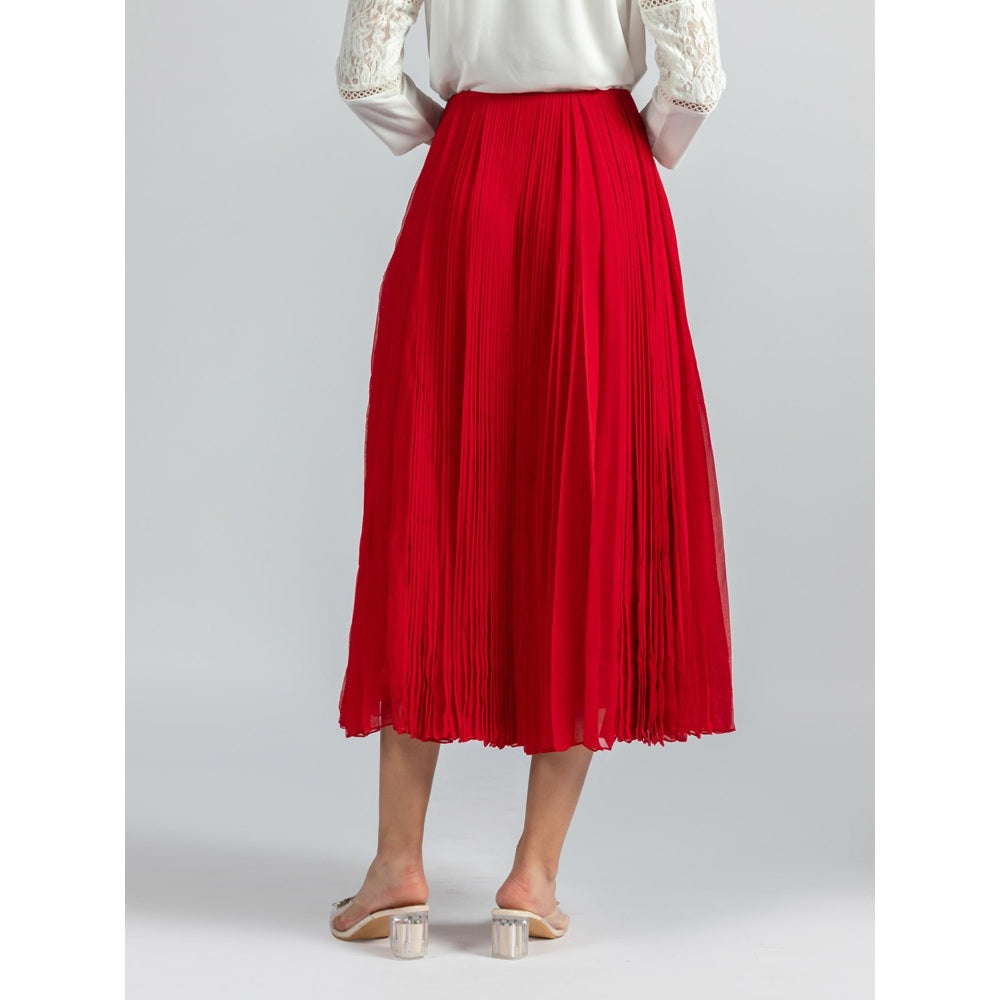 Torsha White Georgette Top