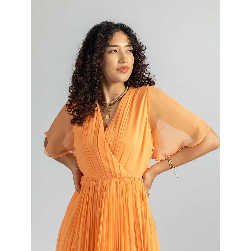 Torsha Orange Blush Breeze Dress