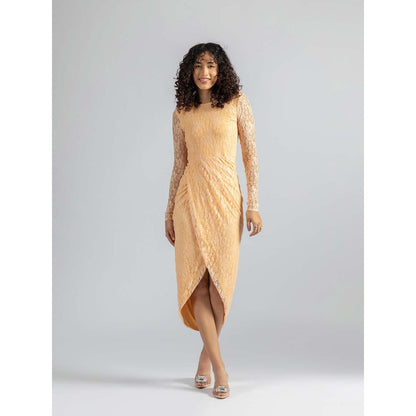 Torsha Orange Citrus Curve Dress