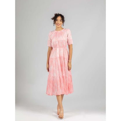 Torsha Pink Morning Blush Dress with Belt