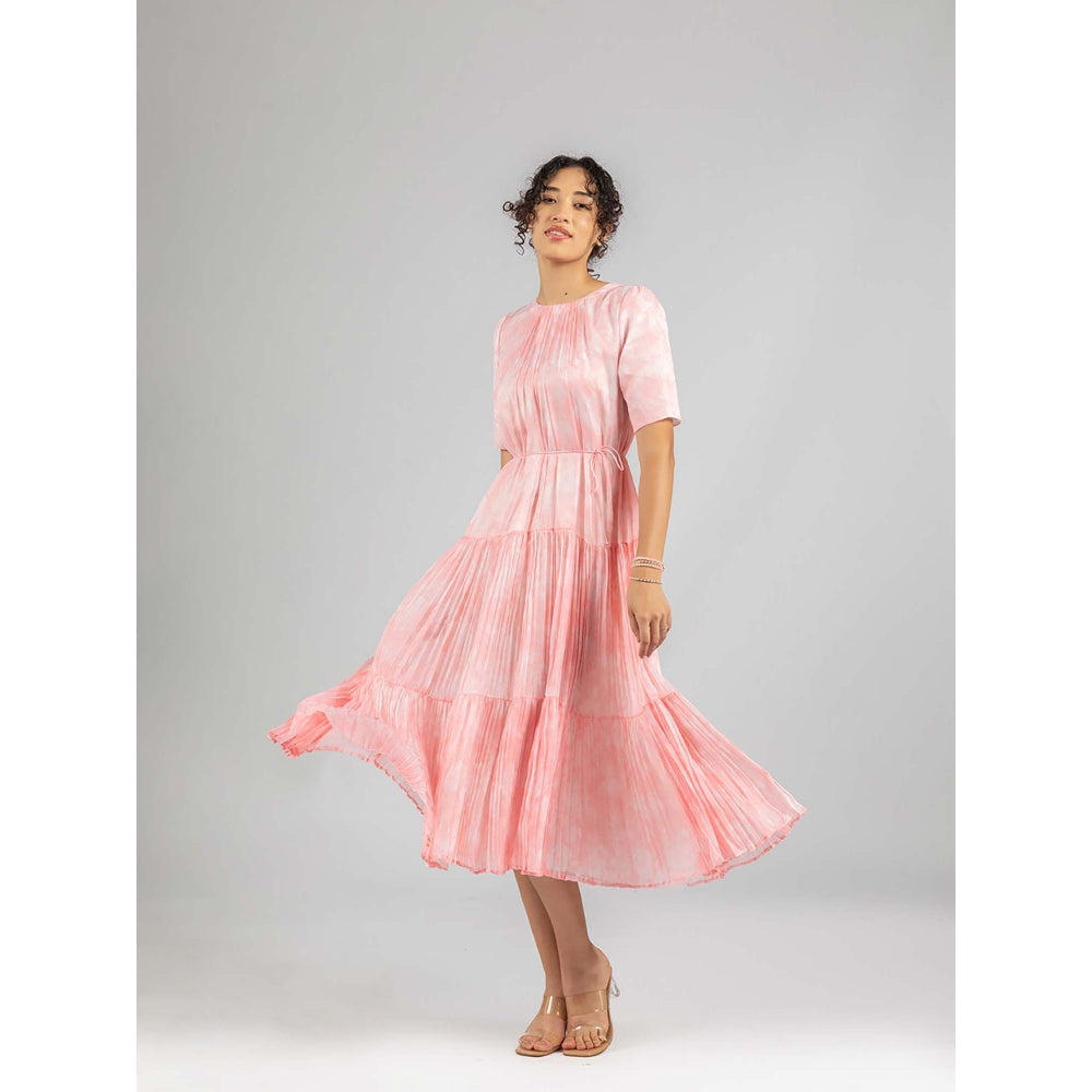 Torsha Pink Morning Blush Dress with Belt