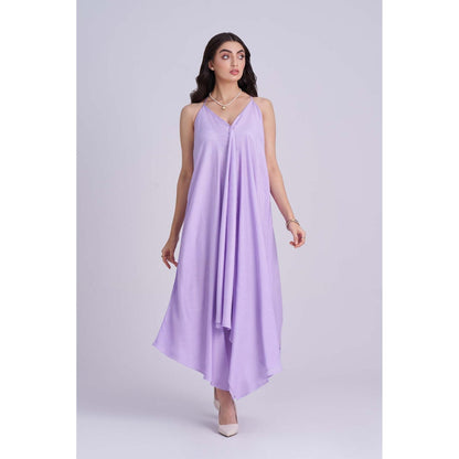 Torsha Lavender Luxe Midi Dress