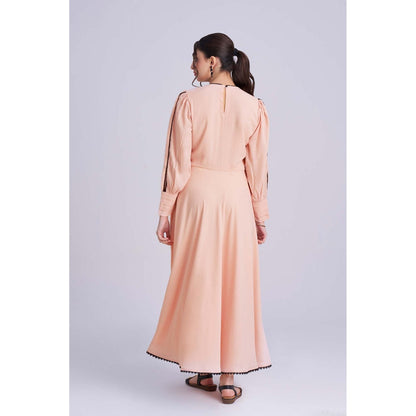 Torsha Peach Lace Charm Dress