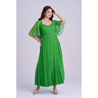 Torsha Green Amber Bloom Dress