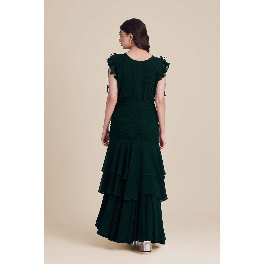 Torsha Green Drift Dress