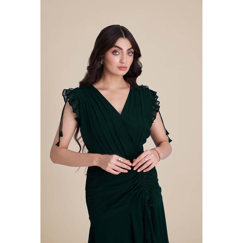 Torsha Green Drift Dress