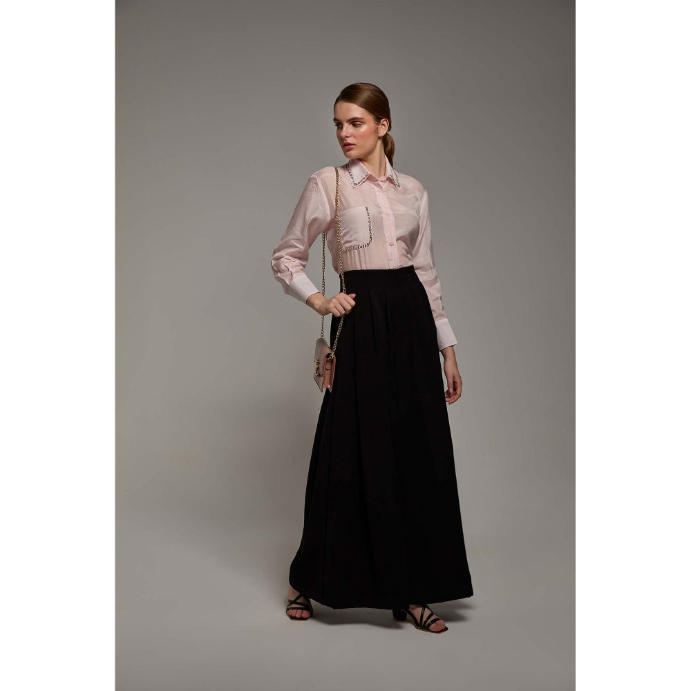 Torsha Pink Radiance Cotton Shirt for Women