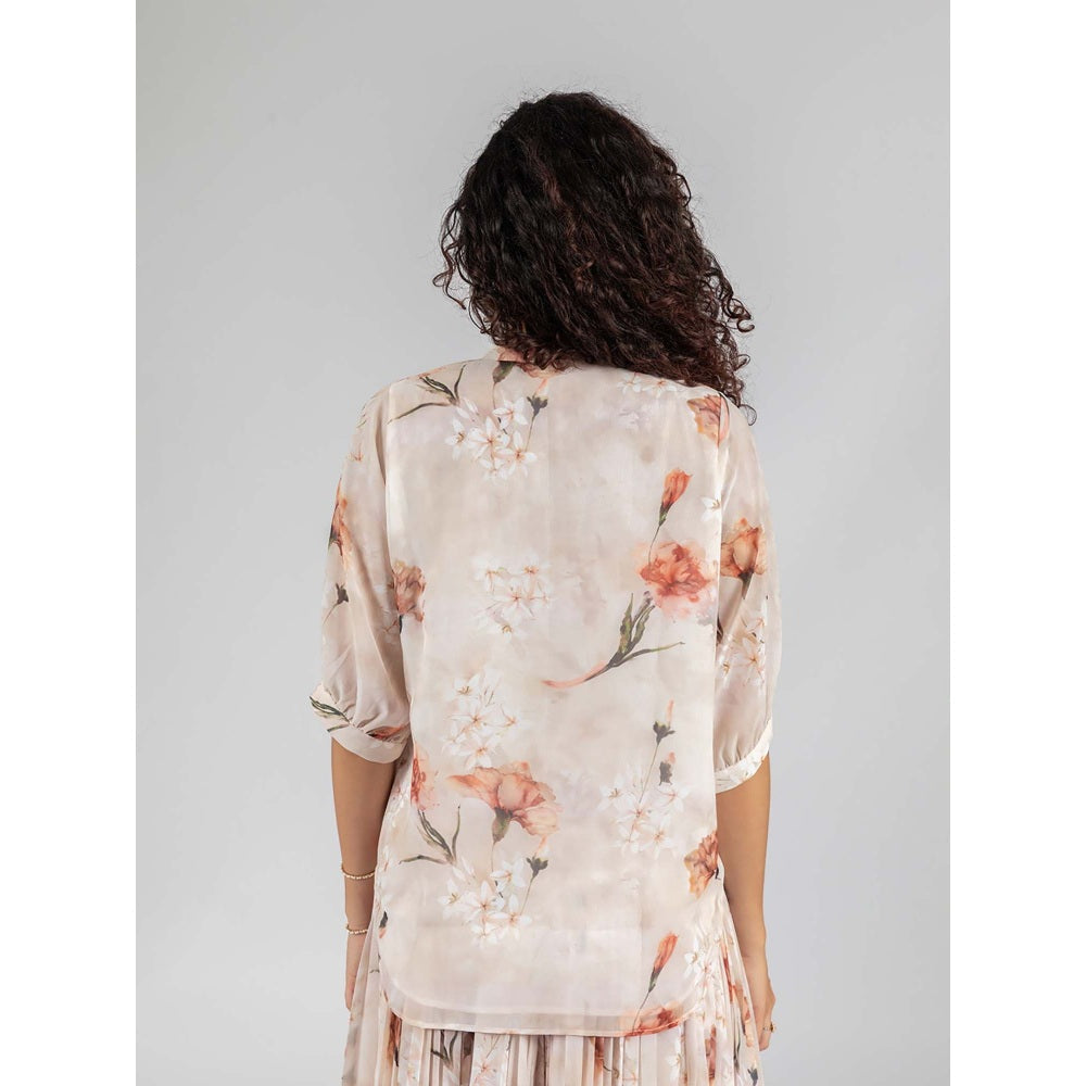 Torsha Beige Soft Peach Breeze Shirt