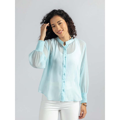 Torsha Blue Blossom Shirt