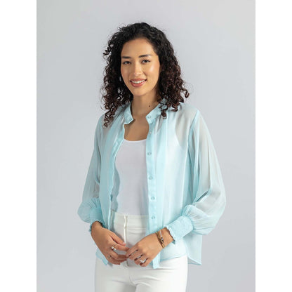 Torsha Blue Blossom Shirt
