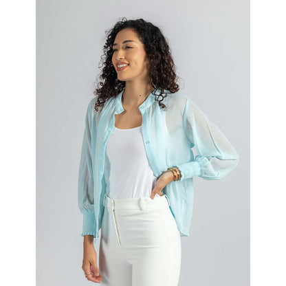 Torsha Blue Blossom Shirt