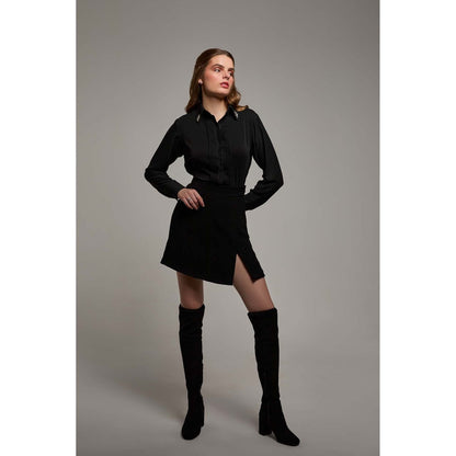 Torsha Mood Swing Black Skorts