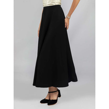 Torsha Black Noir Bloom Skirt