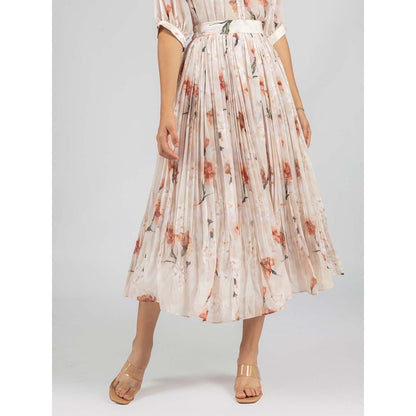 Torsha Beige Meadow Dream Skirt