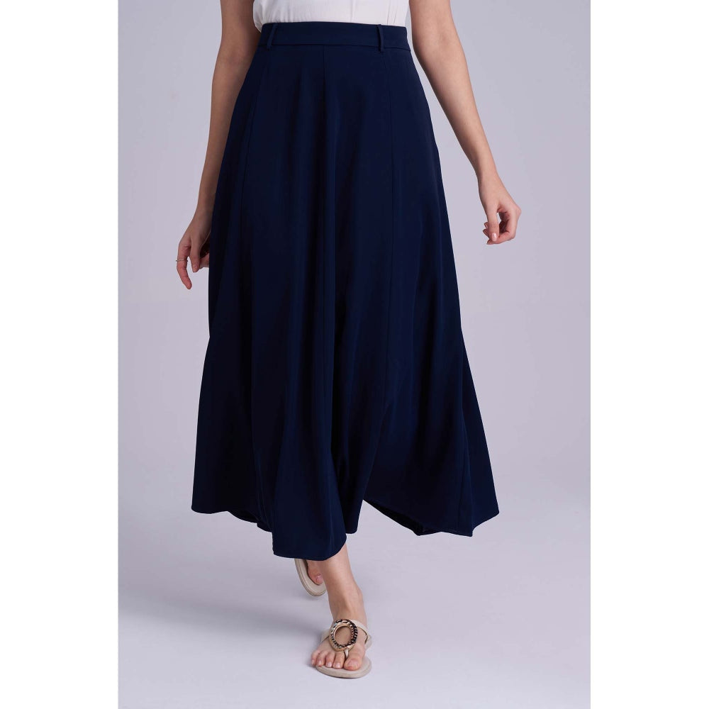 Torsha Blue Mist Contrast Skirt