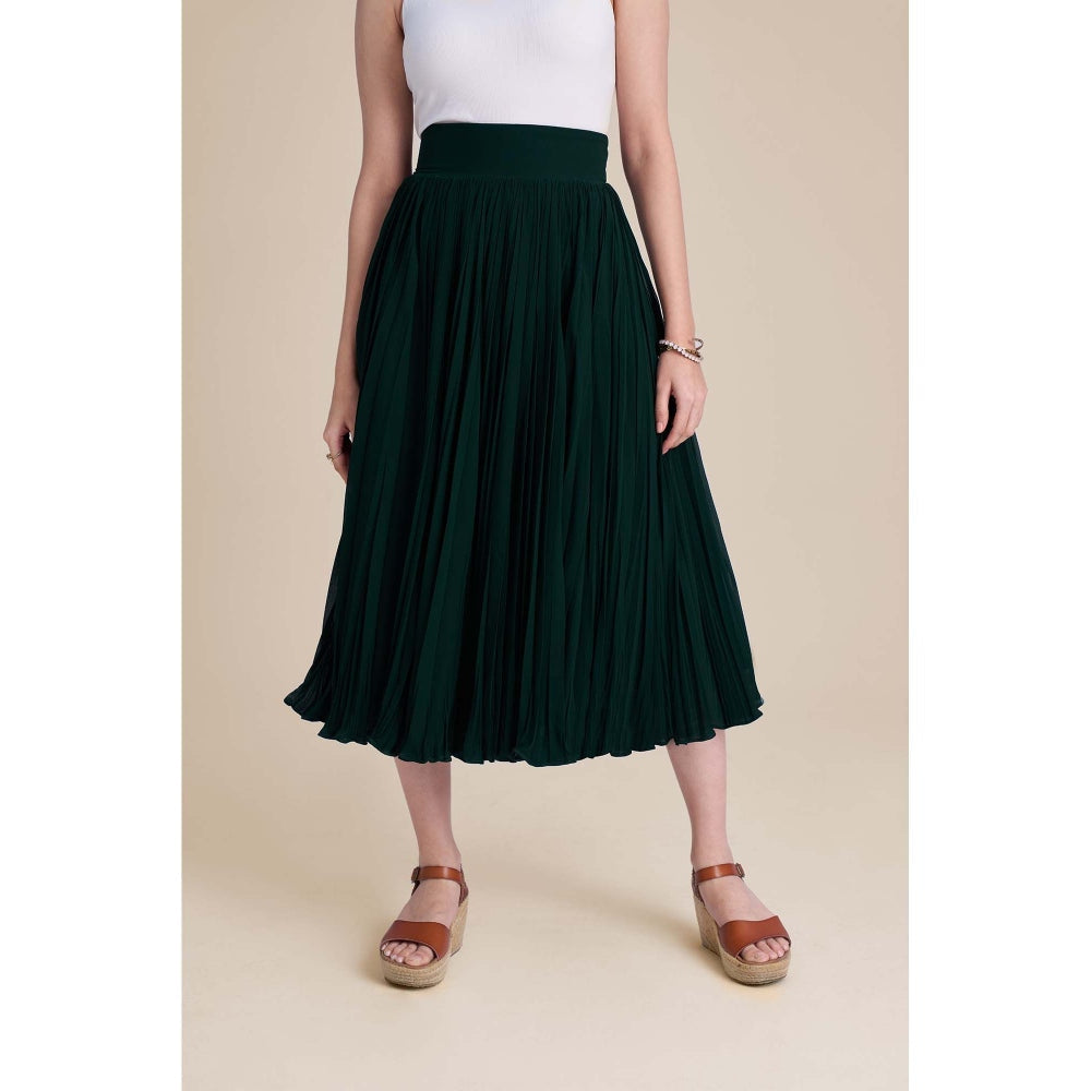 Torsha Green Emerald Drift Skirt
