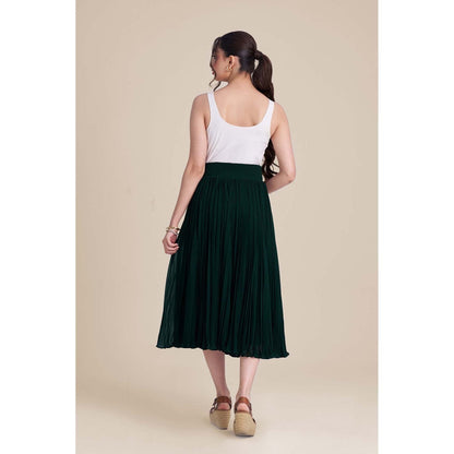 Torsha Green Emerald Drift Skirt