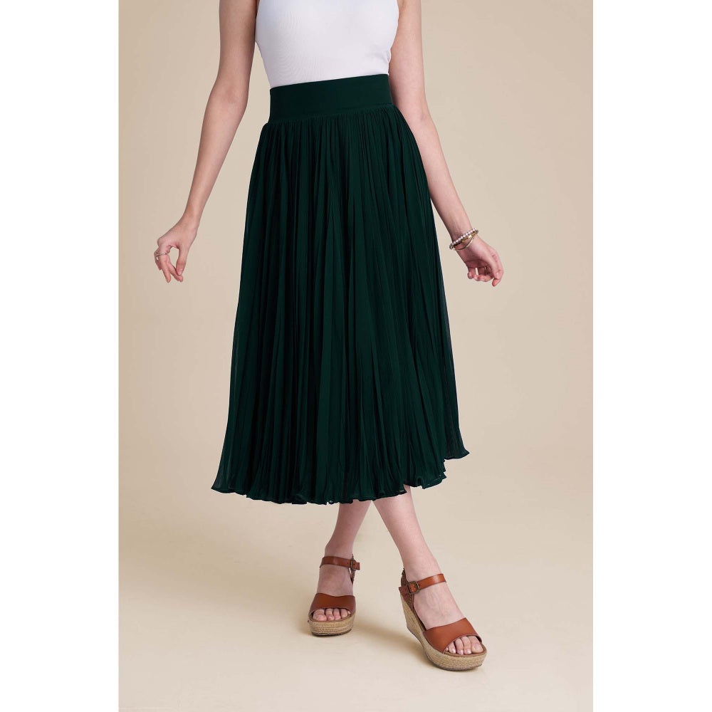 Torsha Green Emerald Drift Skirt