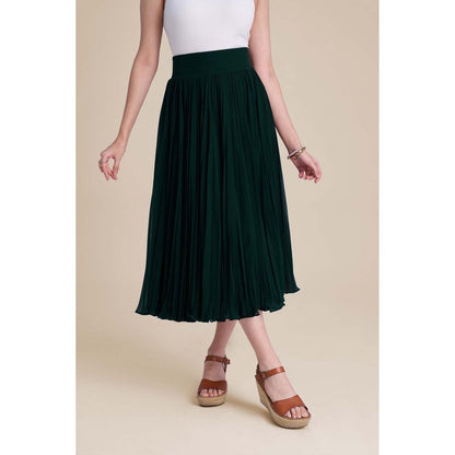 Torsha Green Emerald Drift Skirt