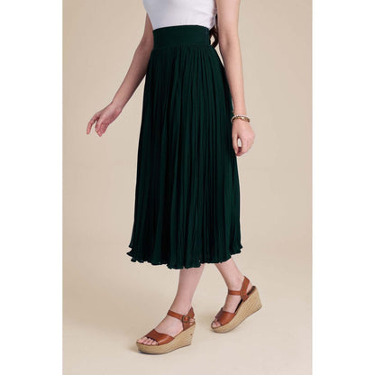 Torsha Green Emerald Drift Skirt