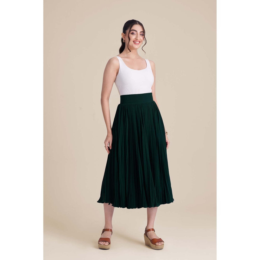 Torsha Green Emerald Drift Skirt