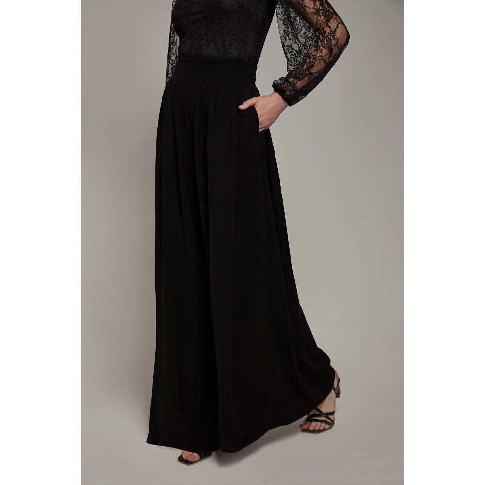 Torsha Black Luxuria Flared Pant