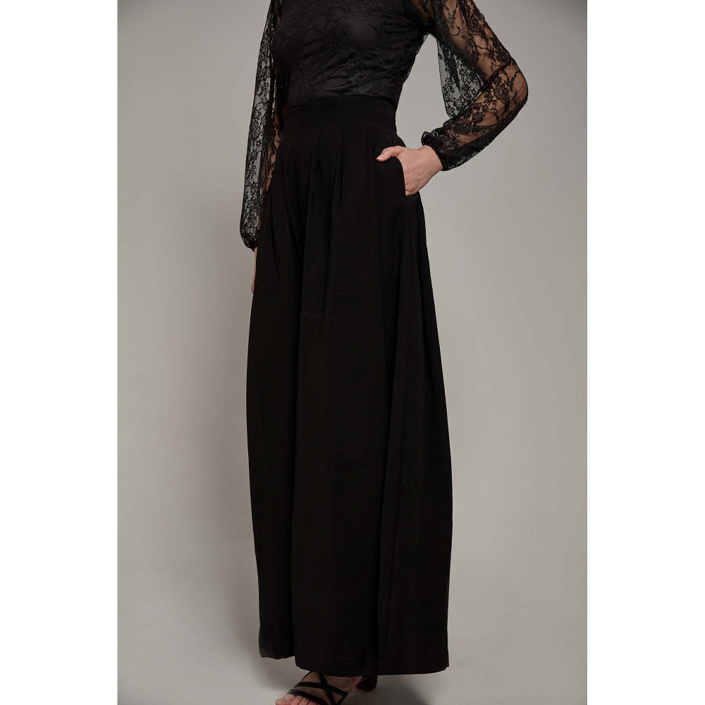 Torsha Black Luxuria Flared Pant