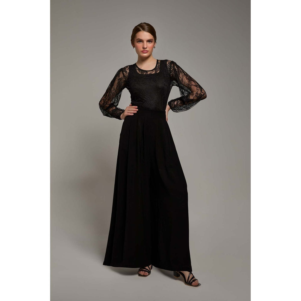 Torsha Black Luxuria Flared Pant