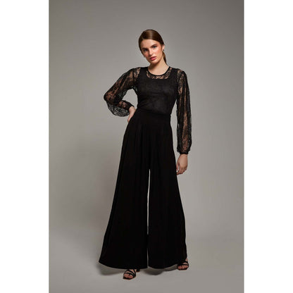 Torsha Black Luxuria Flared Pant