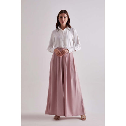 Torsha Pink Rosy Luxe Flared Pant