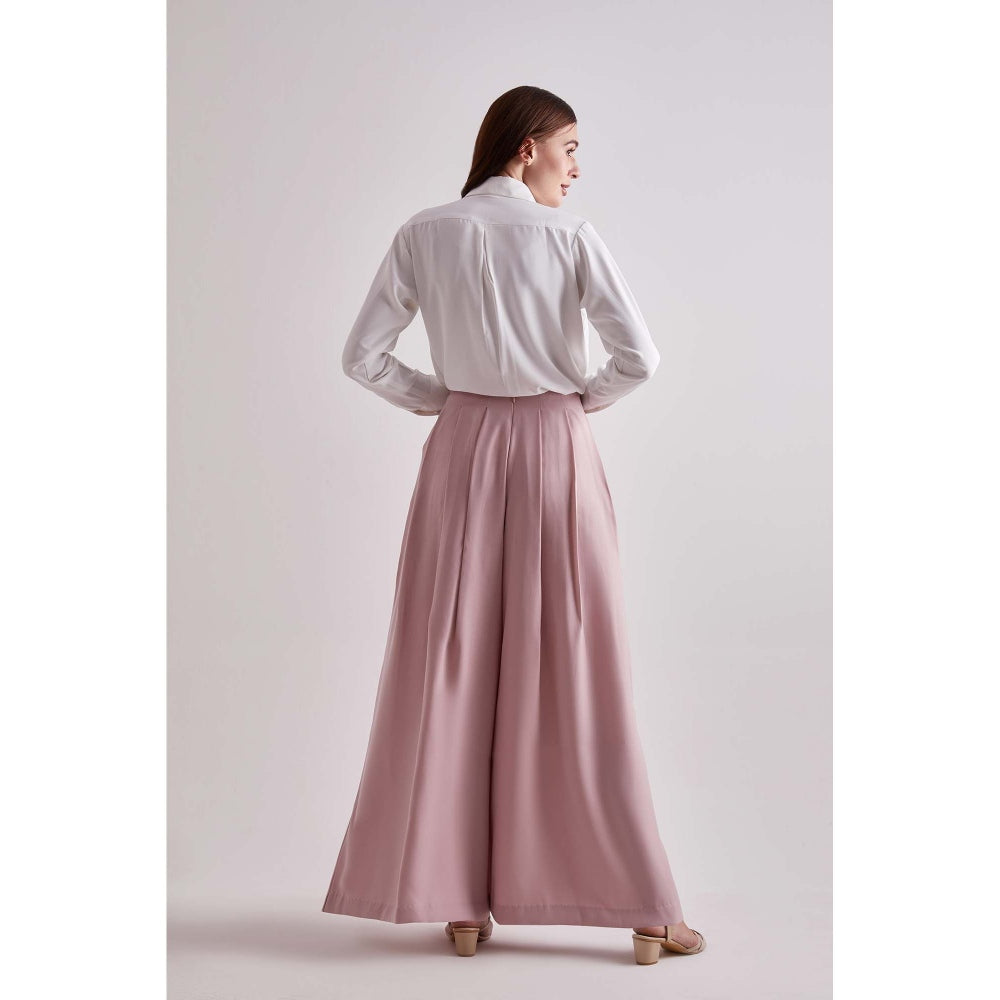 Torsha Pink Rosy Luxe Flared Pant