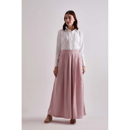 Torsha Pink Rosy Luxe Flared Pant