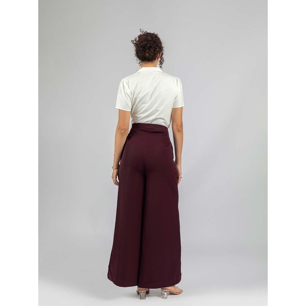 Torsha Burgundy Luxe Palazzo
