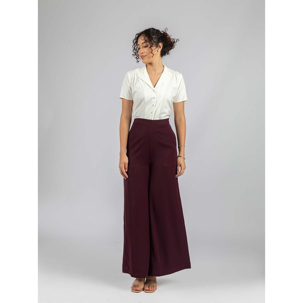 Torsha Burgundy Luxe Palazzo