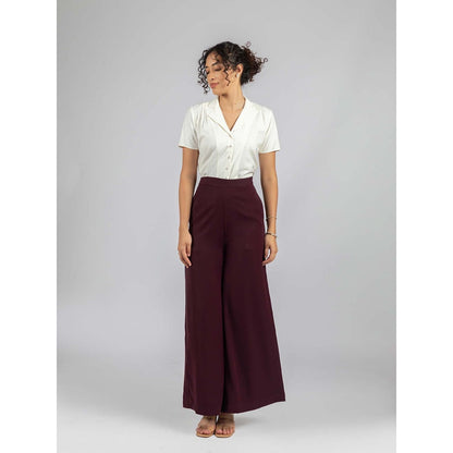 Torsha Burgundy Luxe Palazzo