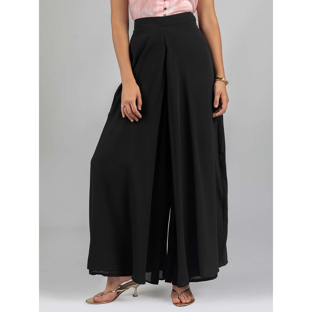 Torsha Black Midnight Flared Palazzo