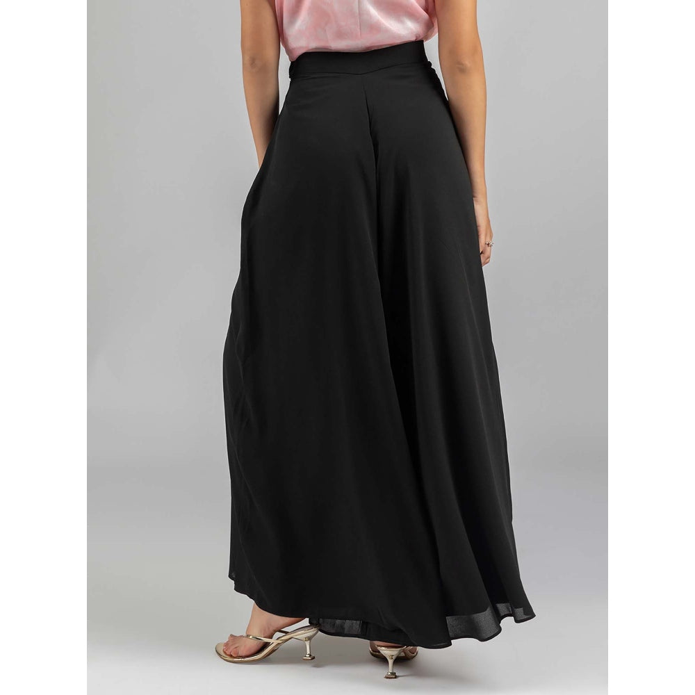 Torsha Black Midnight Flared Palazzo