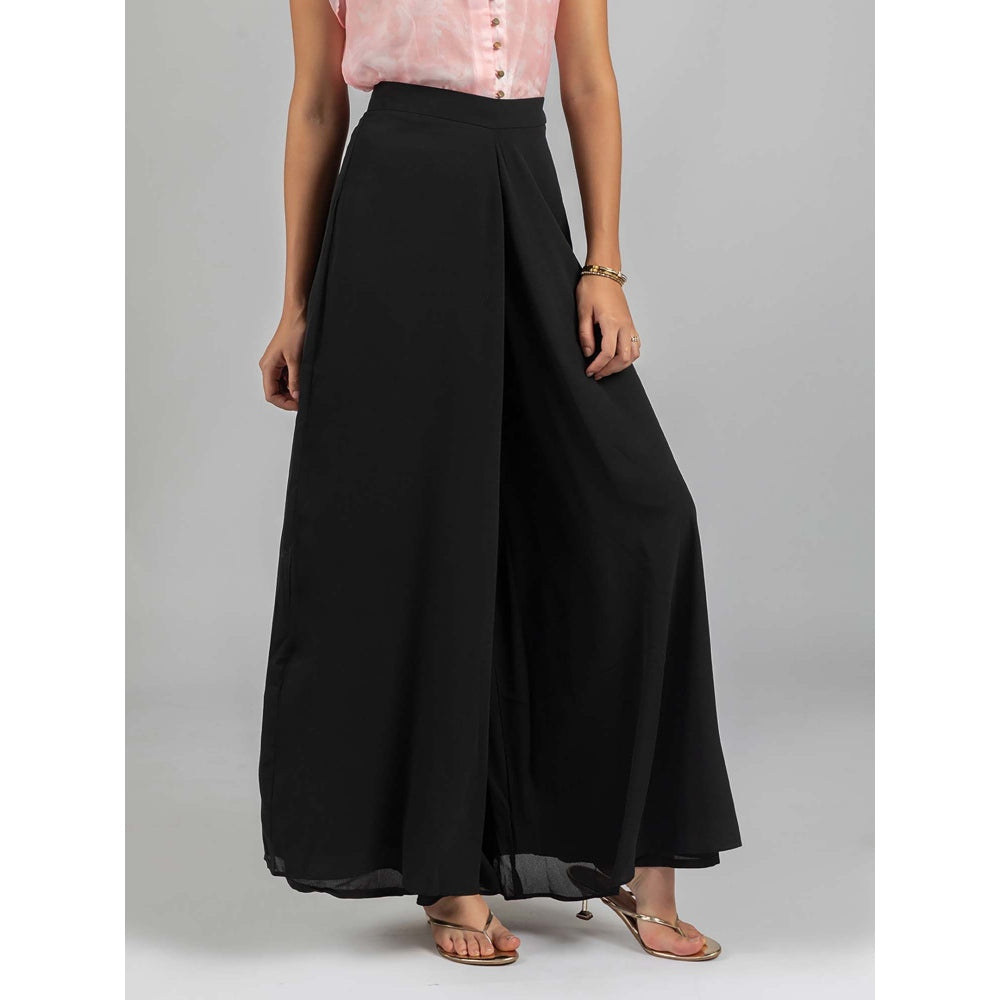 Torsha Black Midnight Flared Palazzo