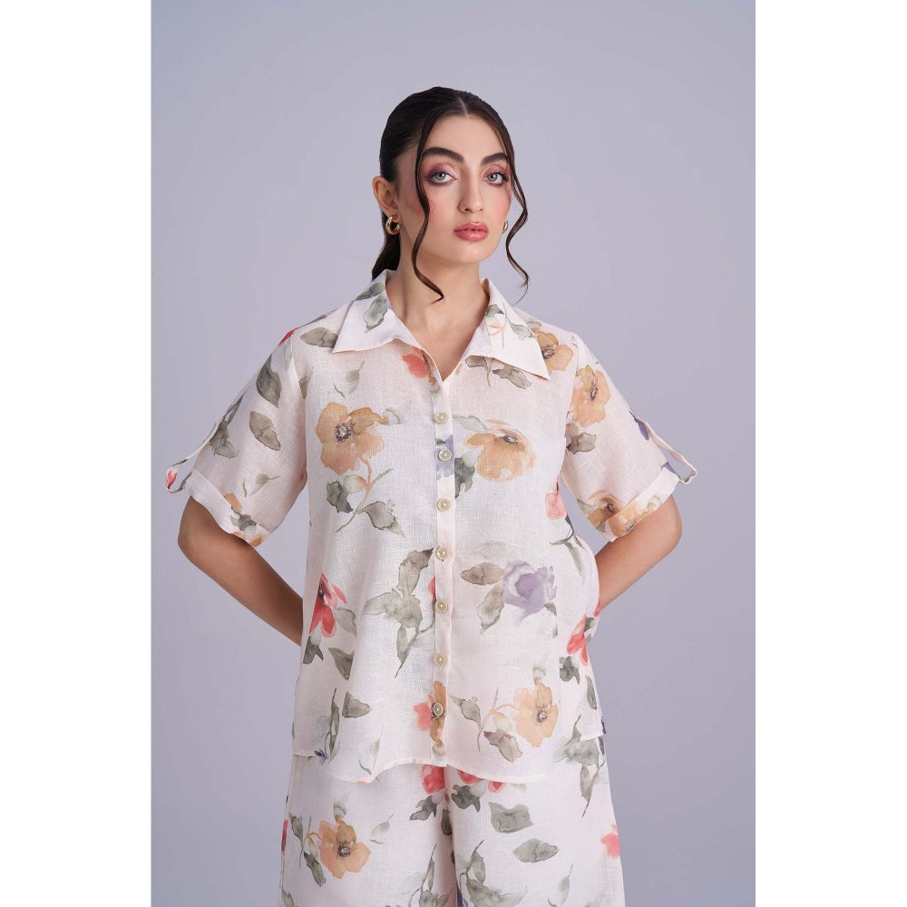 Torsha White Meadow Mist Palazzo