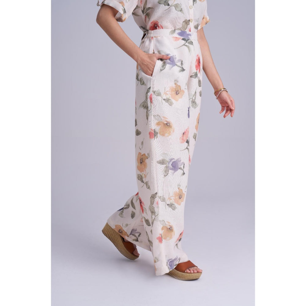 Torsha White Linen Co-Ord Set