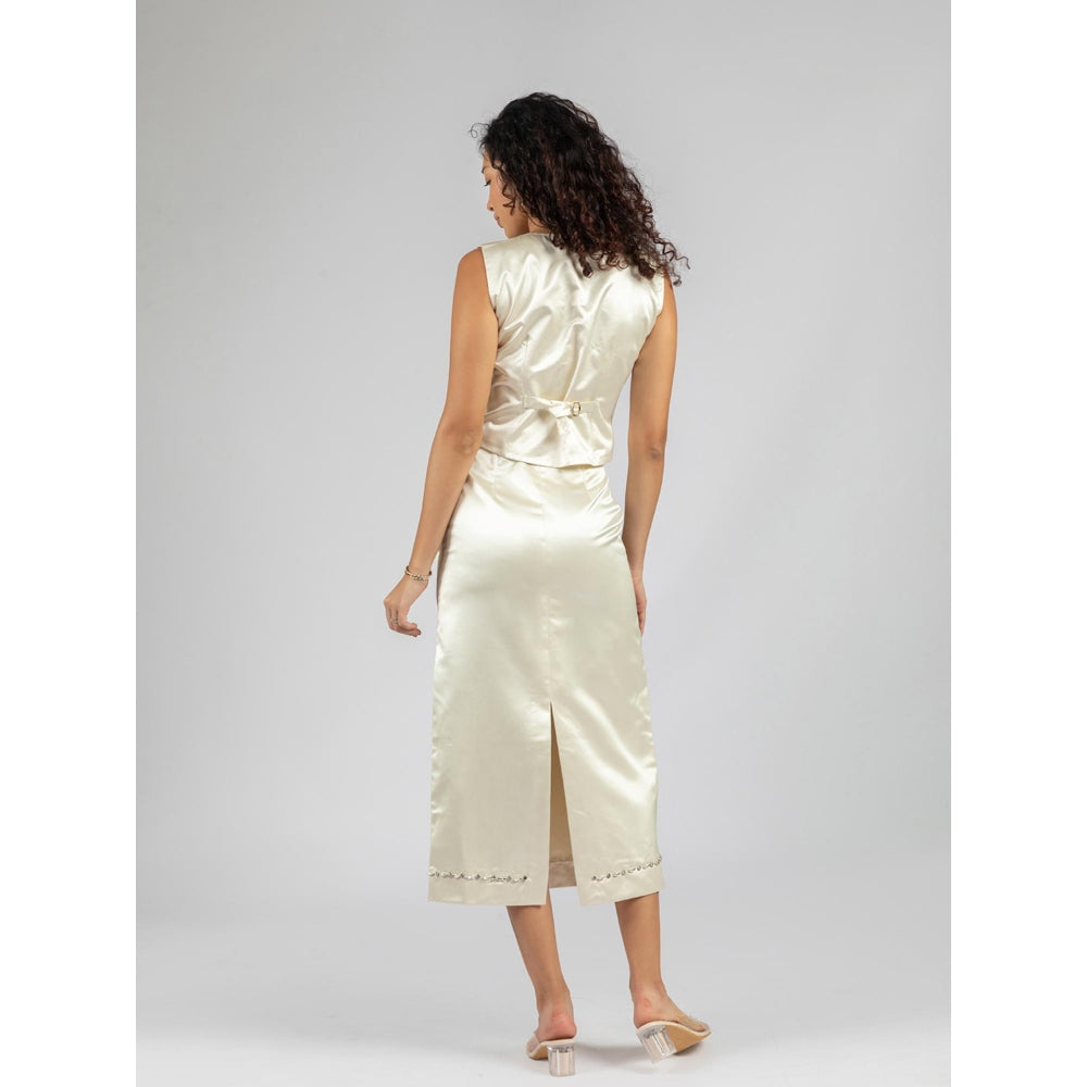 Torsha White Co-Ord Set