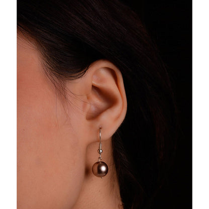 TOTAPARI Brown Party Popper Pearl Necklace with Earrings